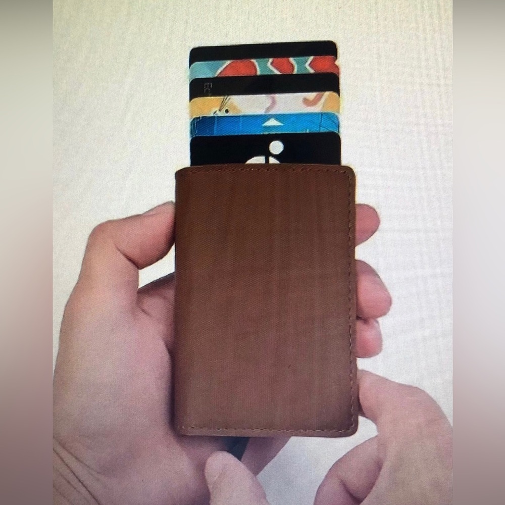 Men’s wallet anti theft casual multi cards money slots. Black - Picture 8 of 8